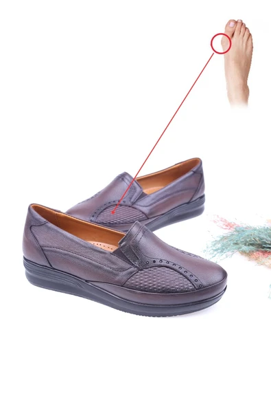 Walkenzo 2505 Kadın Hakiki Deri Ortopedik Ayakkabı ürün görseli 1