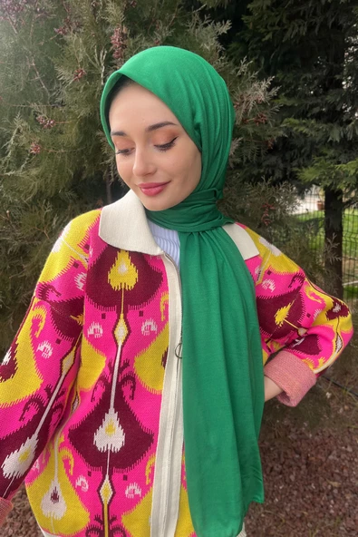 Shecarf Dikişli Penye Şal, Yüksek Gramaj, Özel Üretim, 4 Mevsim 00991  BENETTON ürün görseli 1