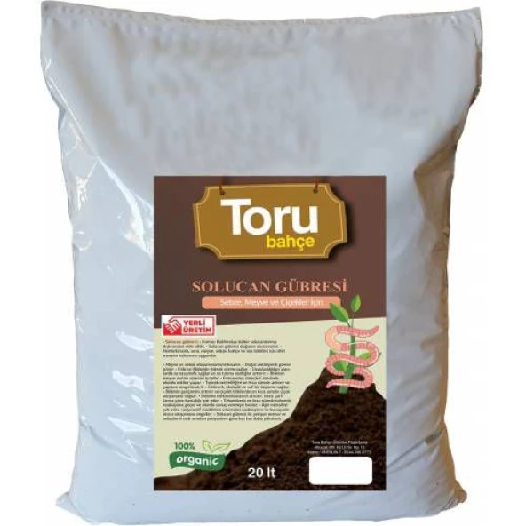 Solucan Gübresi Toprak düzenleyici solucan gübresi 20 lt ürün görseli 1