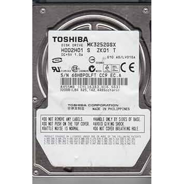 PTTAVM: Toshiba MK3252GSX 320GB Internal 5400RPM 2.5