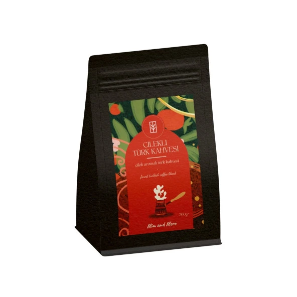 Mim and More Çilekli Türk Kahvesi Çilek Aromalı Türk Kahvesi 200 Gr ürün görseli 1