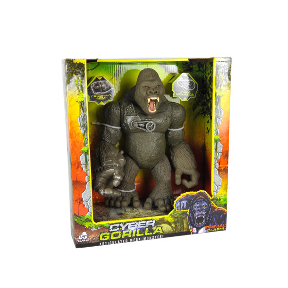 Oyuncak Goril Jurassic Clash Siber Goril 27 cm - Resim 4