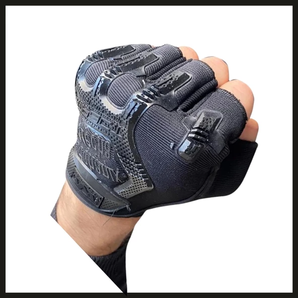 Uyguna-Yakala Siyah 1107 Mechanix Parmaksız Eldiven-ELD.030 ürün görseli 1
