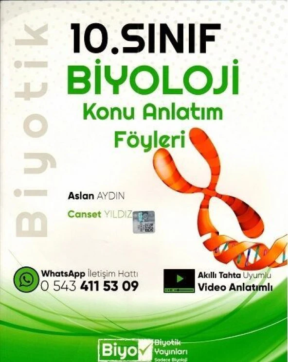 10. Sınıf Biyoloji Konu Anlatım Föyleri Biyotik Yayınları ürün görseli 1