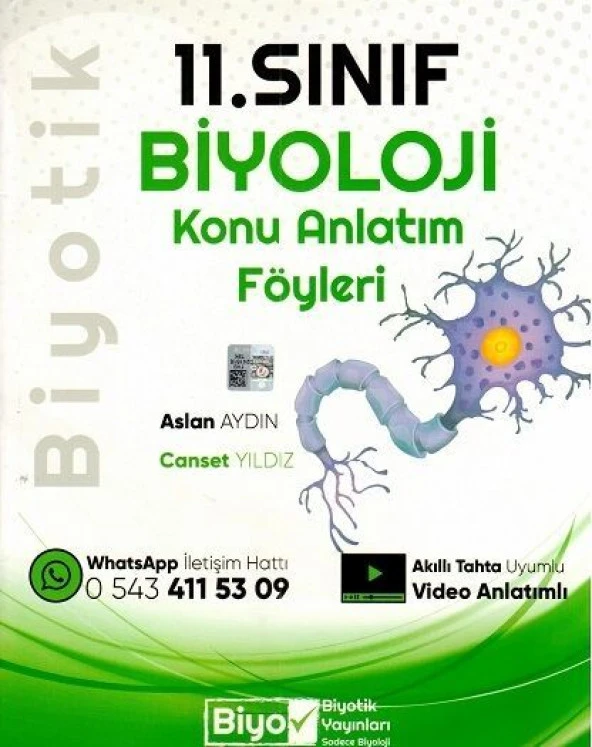 11. Sınıf Biyoloji Konu Anlatım Föyleri Biyotik Yayınları ürün görseli 1