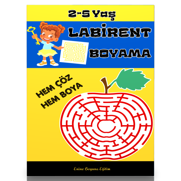 2-5 Yaş Labirent Boyama Kitabı ürün görseli 1