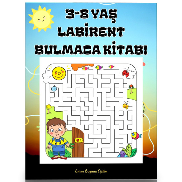 3-8 Yaş Labirent Bulmaca Kitabı (Seçilmiş 40 Süper Labirent) ürün görseli 1