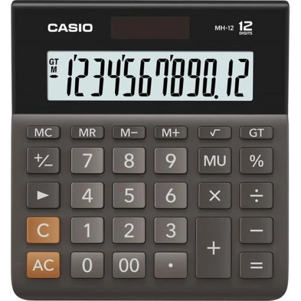 Casio Mh-12-Bk Hesap Makinası 12 Haneli  Mh-12-Bk-w-dp ürün görseli 1