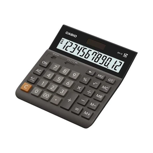 Casio Dh-12-Bk Hesap Makinası 12 Haneli Dh-12-Bk-W-Dp ürün görseli 1