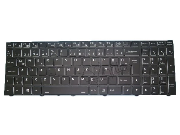 Monster Abra A5 V16.7 Serisi Notebook Klavyesi, Siyah TR / Işıklı (RGB) ürün görseli 1