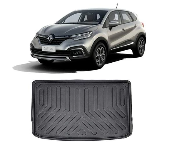 Rizline Renault  Captur 2021 Sonrası Üst Konum  3D Bagaj Havuzu Siyah ürün görseli 1