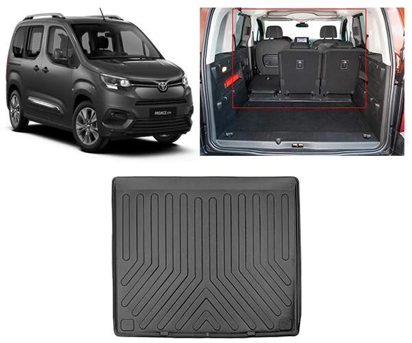 Rizline Toyota Proace City 2021 +Separatörsüz  3D Bagaj Havuzu ürün görseli 1