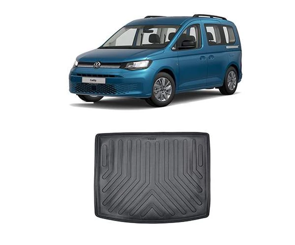 Rizline Volkswagen  Caddy  2020 Sonrası   3D Bagaj Havuzu Siyah ürün görseli 1