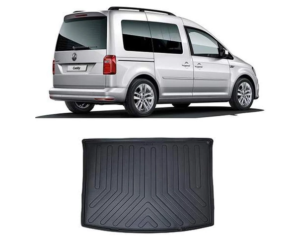 Rizline Volkswagen  Caddy  2016-2020  3D Bagaj Havuzu Siyah ürün görseli 1