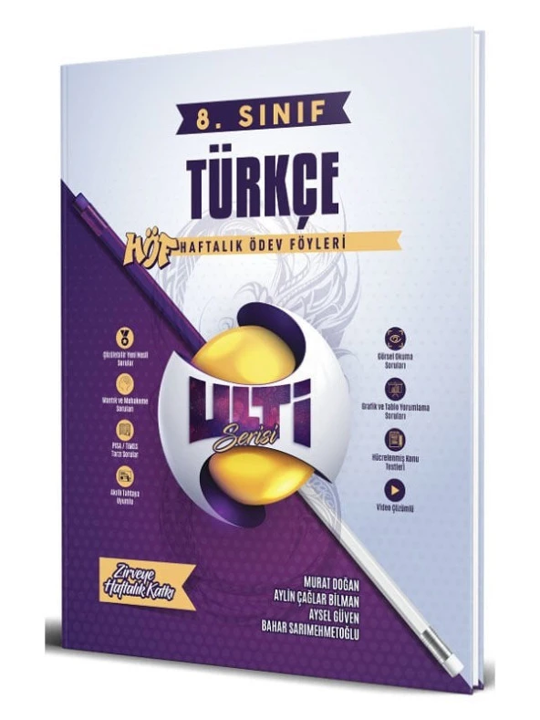 Bes Yayınları 8. Sınıf Türkçe Ulti HÖF Haftalık Ders Föyleri Bes Yayınları ürün görseli 1