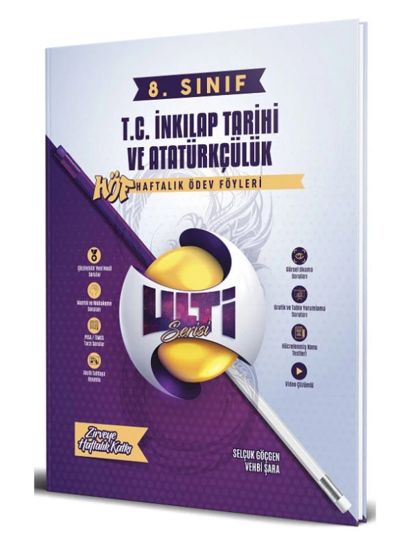 Bes Yayınları 8. Sınıf TC İnkılap Tarihi ve Atatürkçülük Ulti HÖF Haftalık Ders Föyleri Bes Yayınları ürün görseli 1