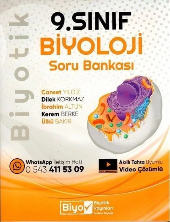 Biyotik Yayınları 9. Sınıf Biyoloji Soru Bankası ürün görseli 1
