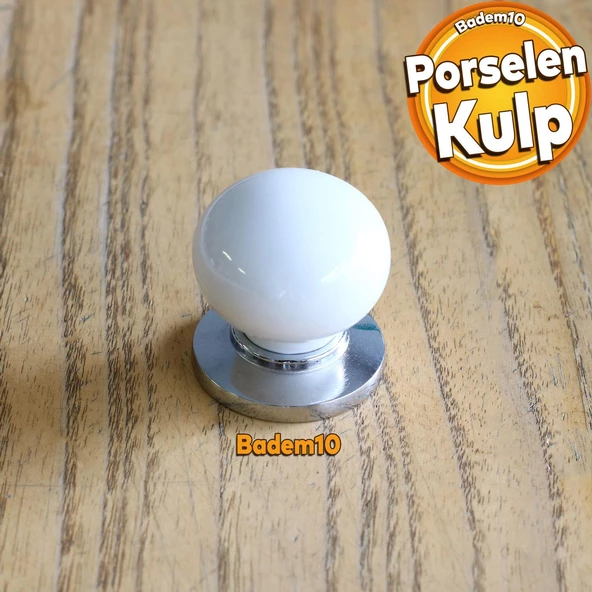 Gül Gerçek Porselen Beyaz Düğme Kulpları Mobilya Mutfak Dolabı Çekmece Dolap Kapak Kulpu Kulbu ürün görseli 1