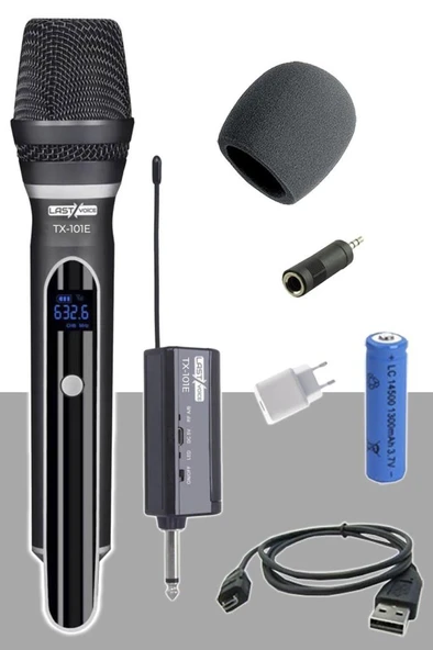 Lastvoice Tx-101E Profesyonel UHF Telsiz Kablosuz EL Mikrofonu ürün görseli 1