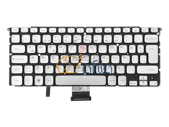 Dell Xps L521x Nsk-l60bc Notebook Klavye - Silver - TR - Işıklı ürün görseli 1