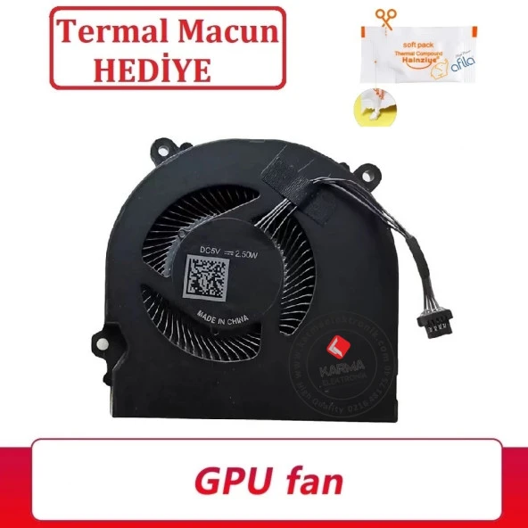 Monster Abra A5 V15.1.1, A5 V15.1.2 Notebook Cpu, İşlemci Fanı ürün görseli 1