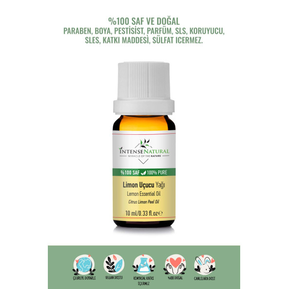 Limon Uçucu Yağı 10 ml %100 Saf ve Doğal Lemon Essential Oil ürün görseli 1