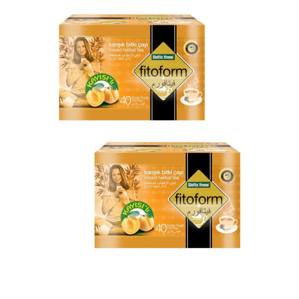 Fitoform Kayısılı Karışık Bitki Süzen Poşet Çay 2li 40 X 2 G ürün görseli 1