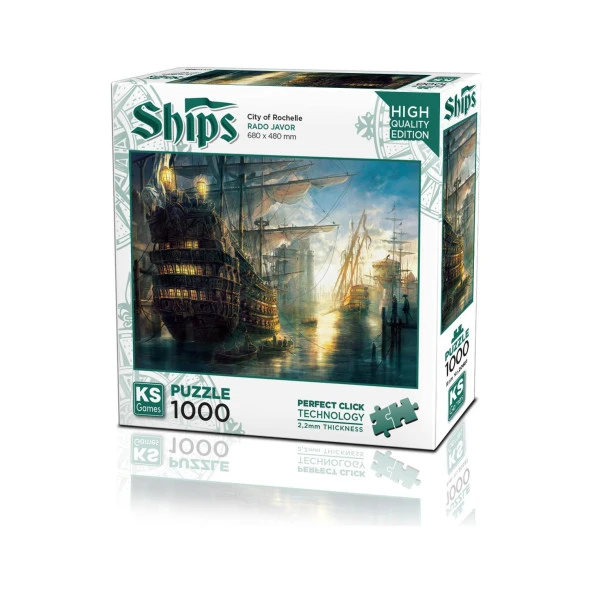Ks Games City Of Rochelle 1000 Parça Puzzle ürün görseli 1