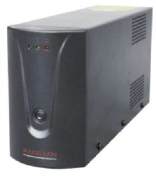 MAKELSAN 850VA Line-Interactive 1 Adet 12V 9AH Akü 5/12 Dk UPS Siyah Lion Modeli ürün görseli 1