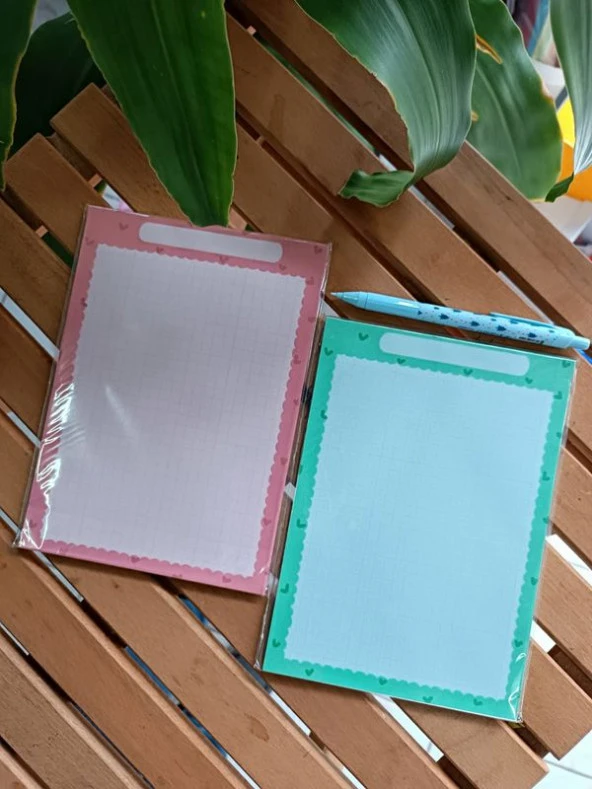 Kalpli 2 Adet A5 Boy Notepad Memopad Check List Not Defteri Bloknot ürün görseli 1