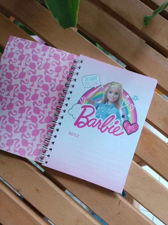 2 Adet Barbie Spiralli a6 Boy Defter - Resim 2