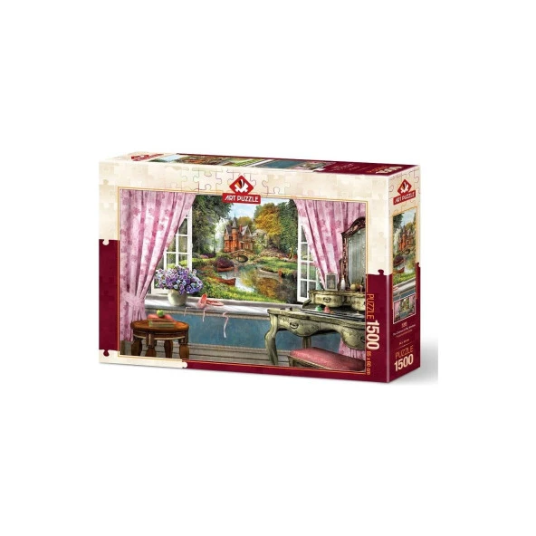 Art Puzzle Penceremdeki Şato 1500 Parça Puzzle ürün görseli 1