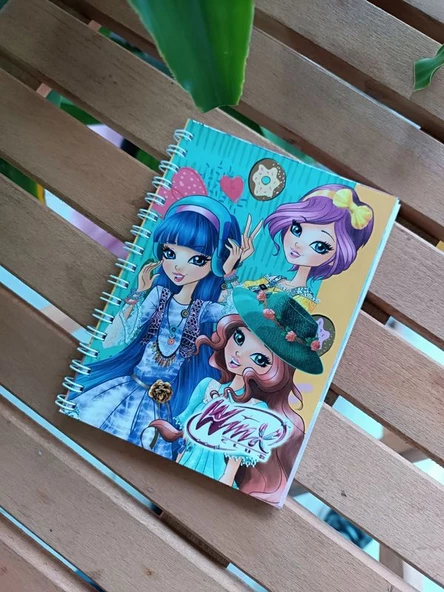 Winx Clup Spiralli a6 Boy Defter - Resim 3