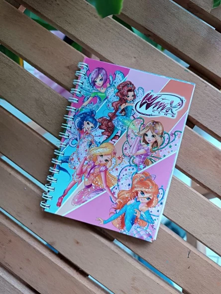 Winx Clup Spiralli a6 Boy Defter - Resim 2