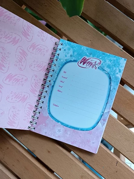 Winx Clup Spiralli a6 Boy Defter - Resim 6