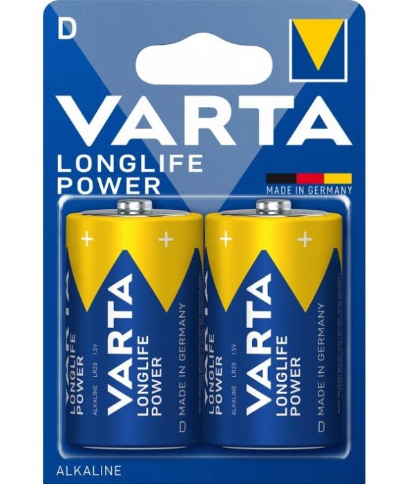 Varta Longlife Power Büyük Boy Pil 2'Li ürün görseli 1