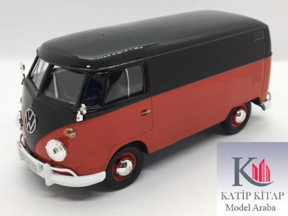MotorMax Volkswagen Type 2 Delivery Van 1/24 Kır-Siyah Model Araç ürün görseli 1