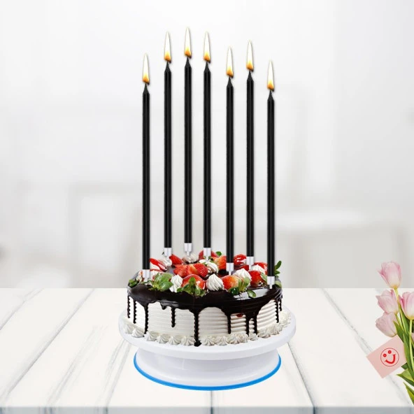 Siyah Mum 6 li 20 cm ürün görseli 1