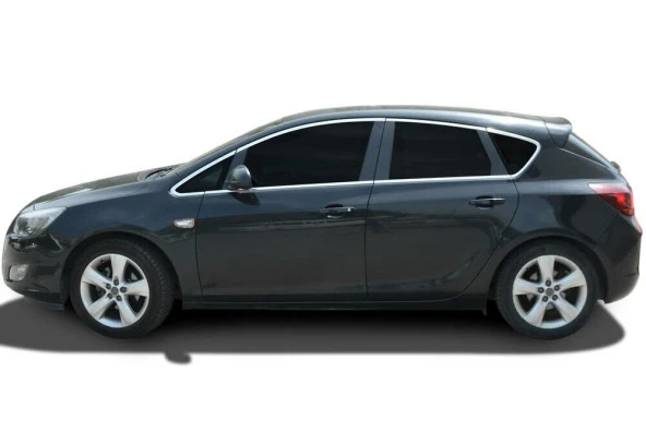 Opel Astra Uyumlu J Cam Çerçevesi Hatchback 2012-2019 Paslanmaz Çelik Parça ürün görseli 1