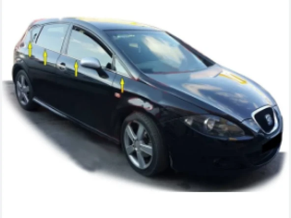 Seat Leon Uyumlu Cam Çıtası 2006-2012 Paslanmaz Çelik Parça ürün görseli 1