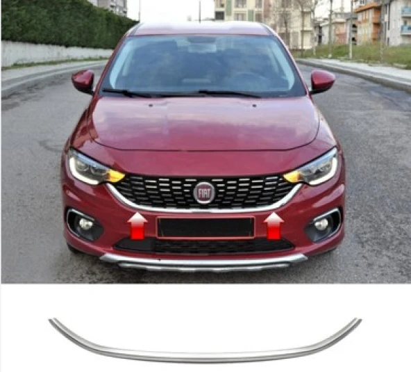 Fiat Egea Uyumlu Ön Panjur 2015-2020 Paslanmaz Çelik Parça ürün görseli 1