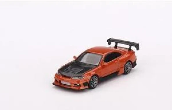Mini GT 581 Nissan Silvia S15 D-MAX Metallic Orange Model Araba ürün görseli 1