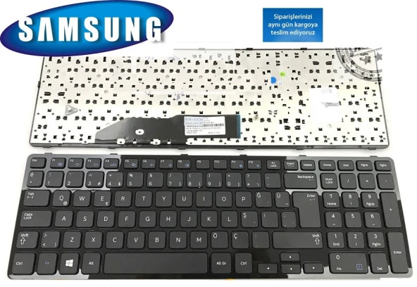 Samsung NP350E7C, NP355E7C, NP550P7C Notebook Klavyesi - Siyah TR, PK130RW1A11, V134302BK1, BA59-03304A ürün görseli 1