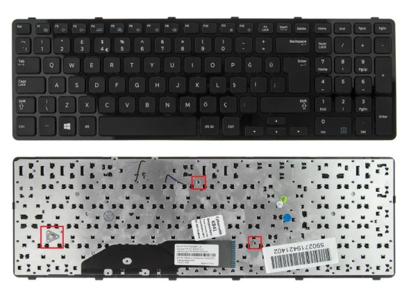 Samsung NP350E7C-S01TR Notebook Klavyesi - Siyah - TR - Resim 2
