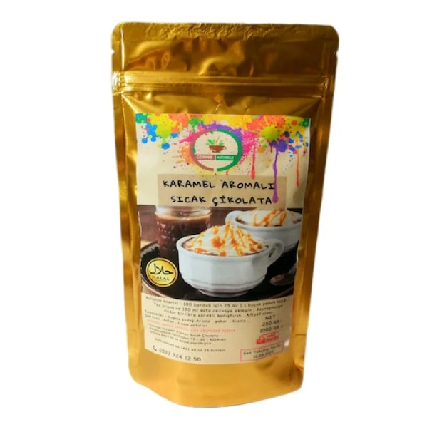 Coffee Naturelle Karamel Aromalı Sıcak Çikolata 1 KG ürün görseli 1
