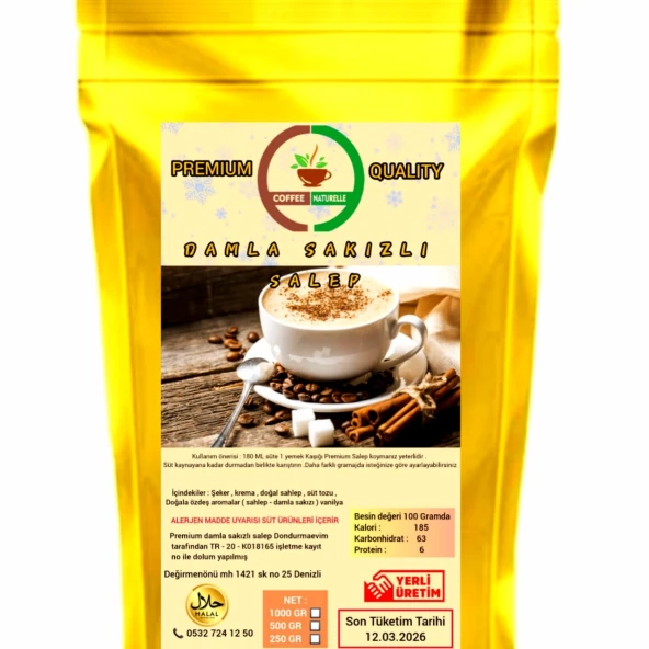 Damla Sakızlı Salep 250 GR ürün görseli 1