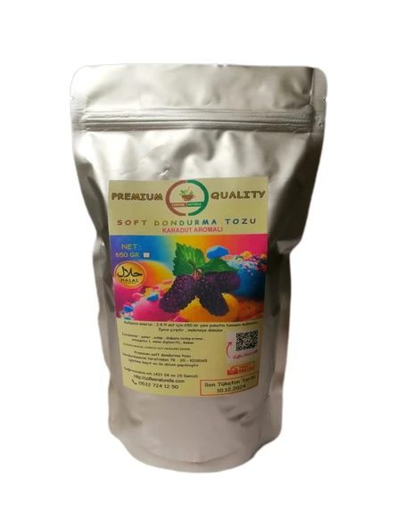 Karadut Aromalı Soft Dondurma Tozu 1 kg - Resim 2