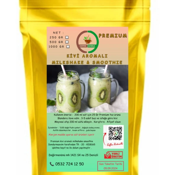 Kivi Aromalı Milkshake & smoothie & Frappe 1 kg ürün görseli 1