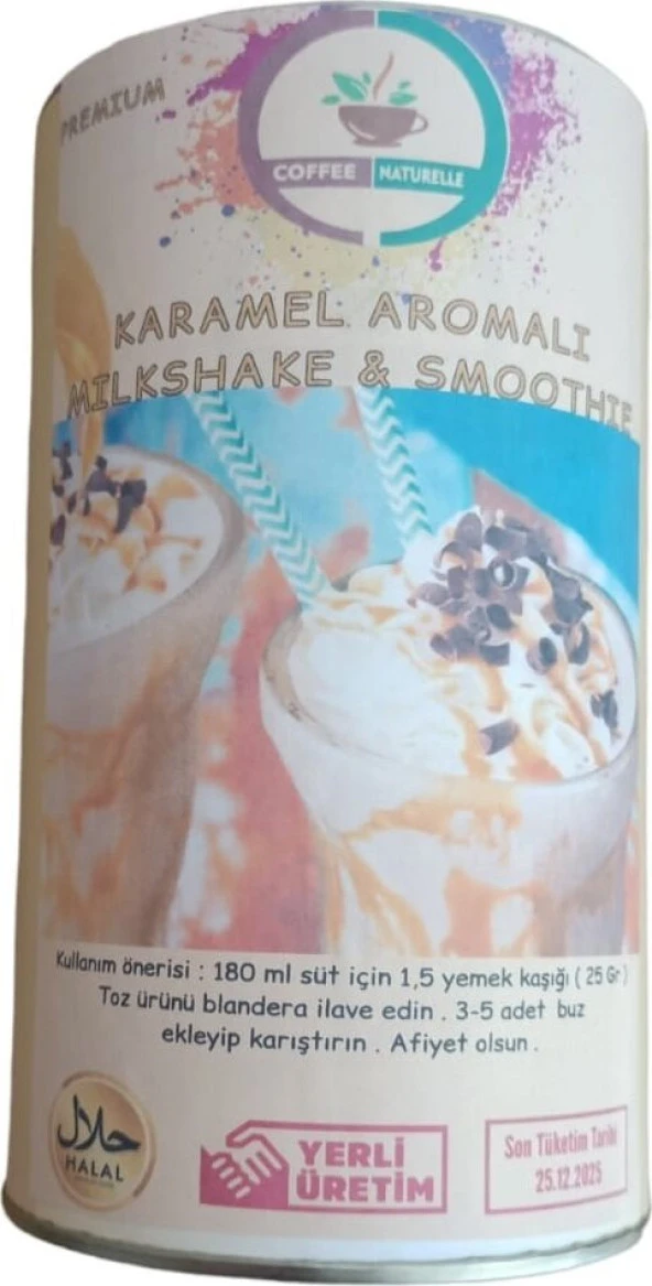 Kutu Karamel Aromalı Milkshake Smootie 500 gr ürün görseli 1