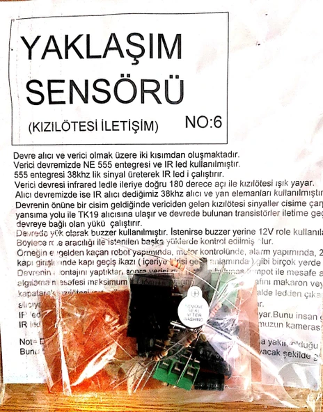 Yaklaşım Sensörü Kızılötesi İletişim (Demonte) ürün görseli 1